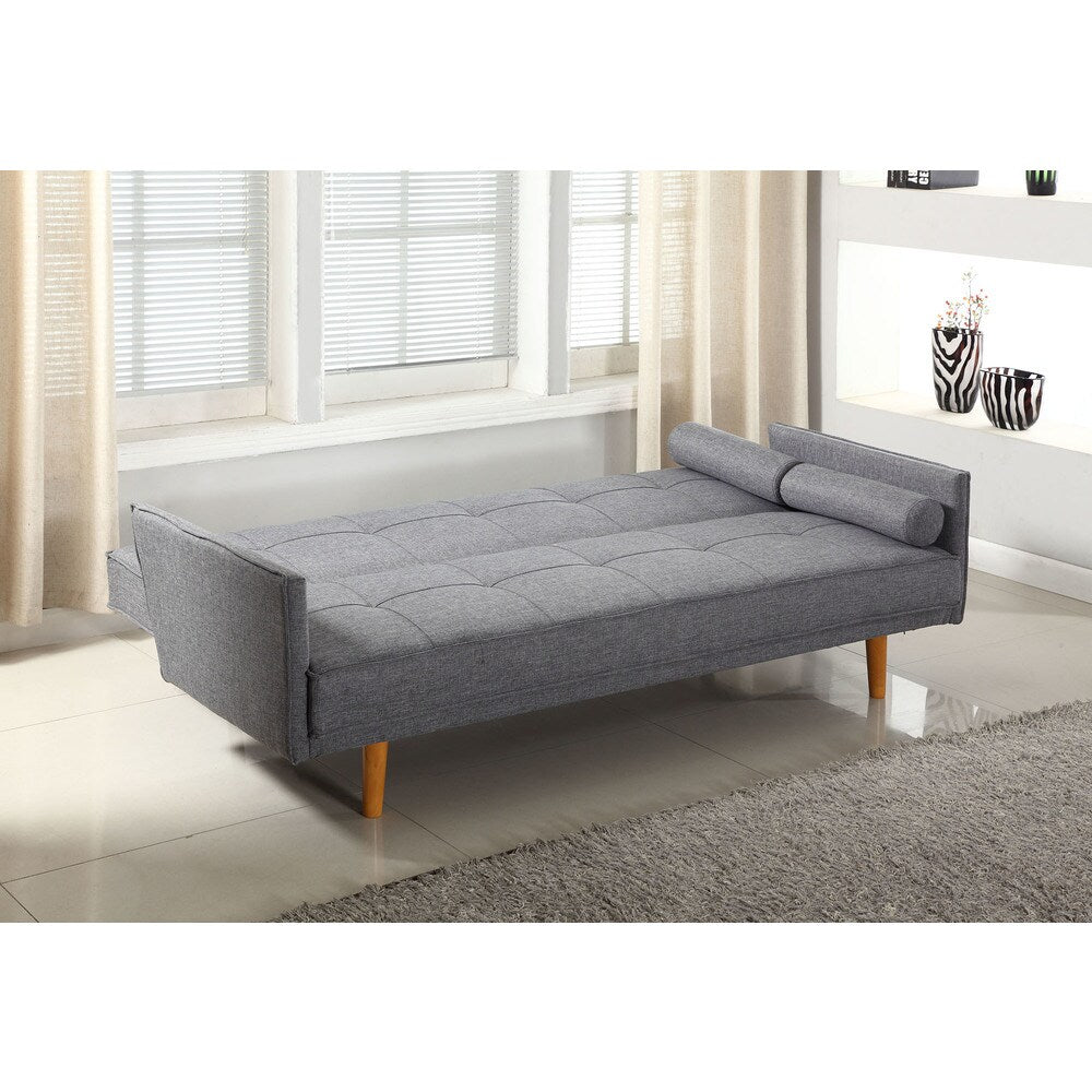 Best Master Furniture L33303 Linen Adjustable Sofa-bed Futon