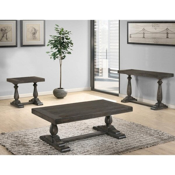 Best Master Furniture Rustic Rectangular Coffee Table
