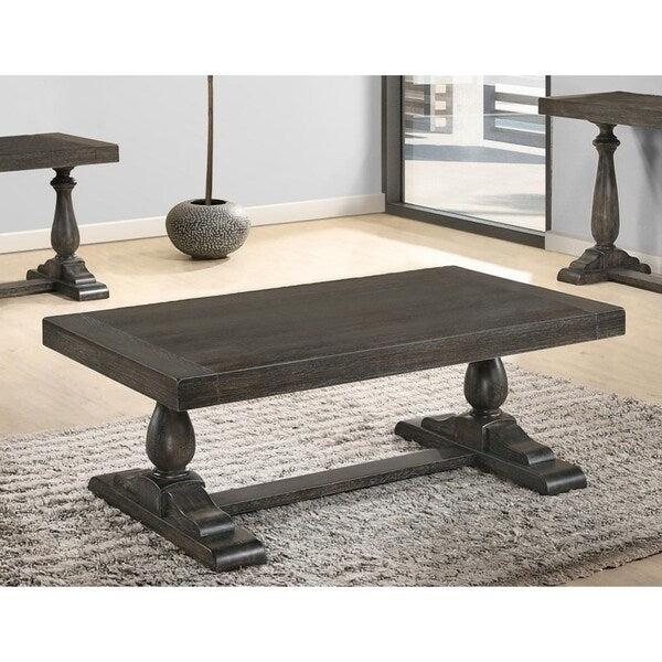 Best Master Furniture Rustic Rectangular Coffee Table