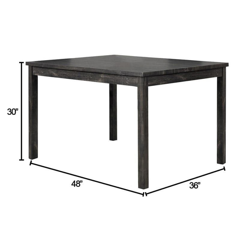 Best Master Furniture 48 x 36 Inch Rustic Farmhouse Rectangular Dining Table