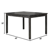 Best Master Furniture 48 x 36 Inch Rustic Farmhouse Rectangular Dining Table