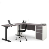 Bestar Connexion L-Desk including Electric Height Adjustable Table
