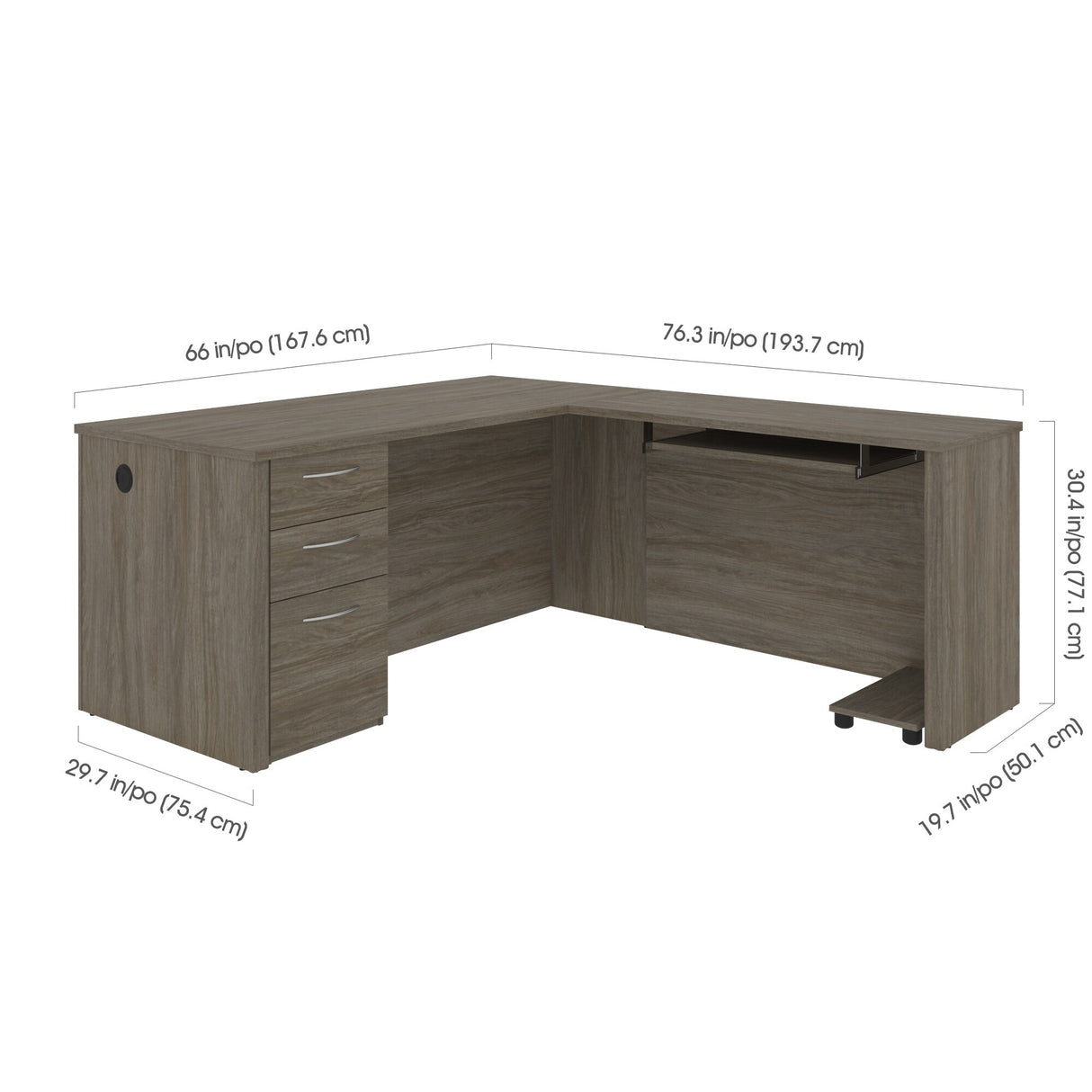 Bestar Embassy L-shape Desk