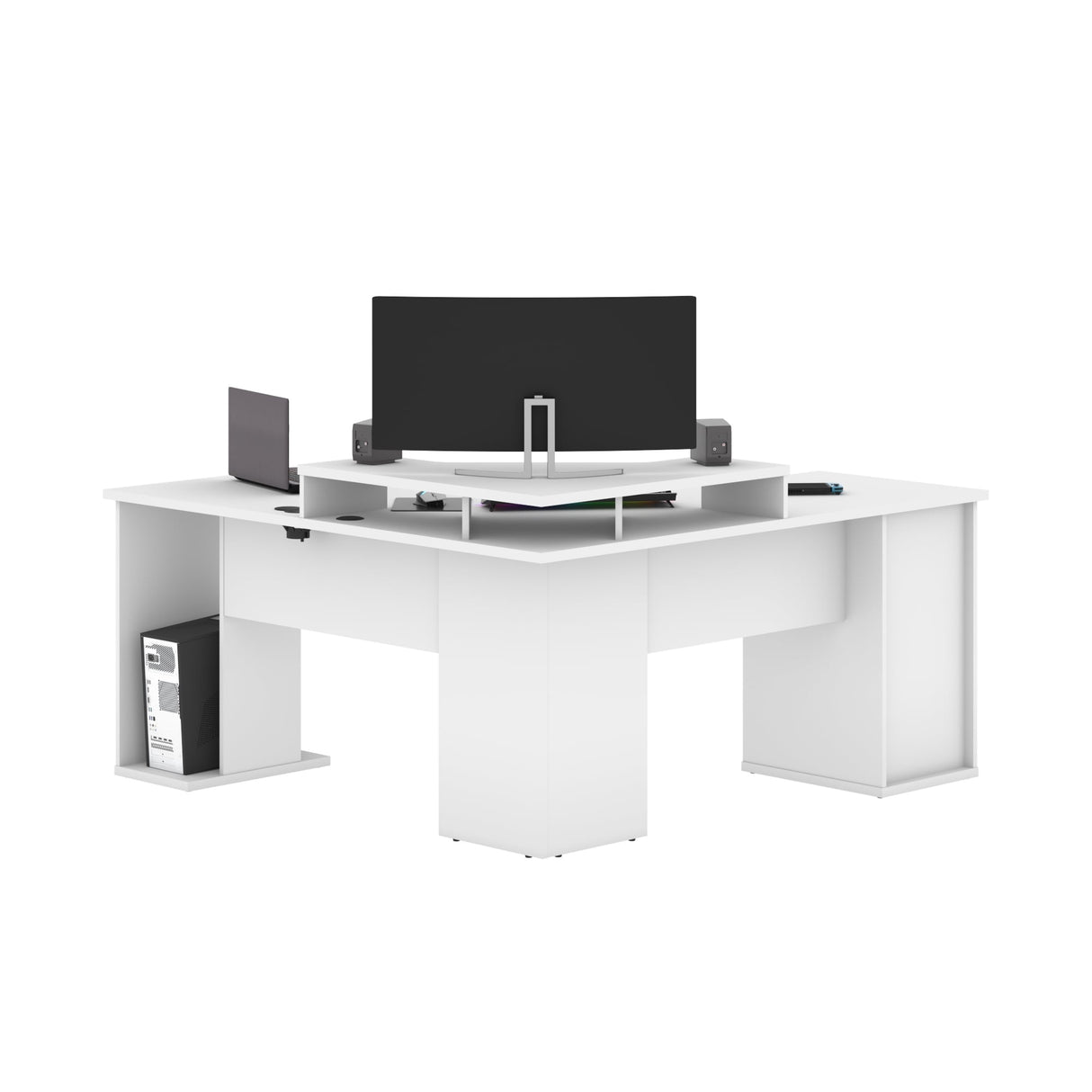 Bestar Hampton 66W L-Shaped Corner Gaming Desk
