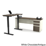 Bestar Prestige L-Desk including Electric Height Adjustable Table
