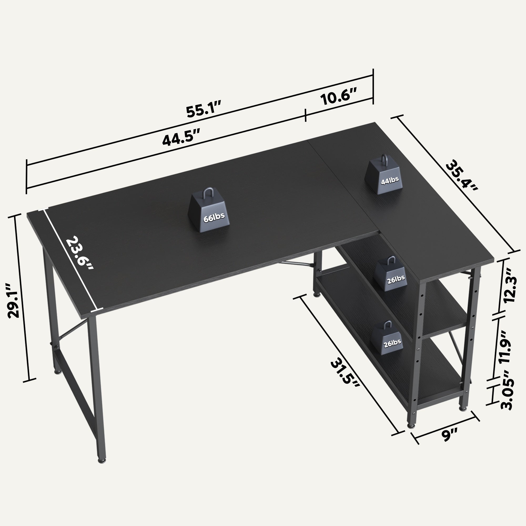L shaped computer desk small sales