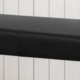 Bestwick Modern Velvet Bench with Brushed Brass Metal Legs by Christopher Knight Home