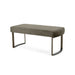 Bestwick Modern Velvet Bench with Brushed Brass Metal Legs by Christopher Knight Home