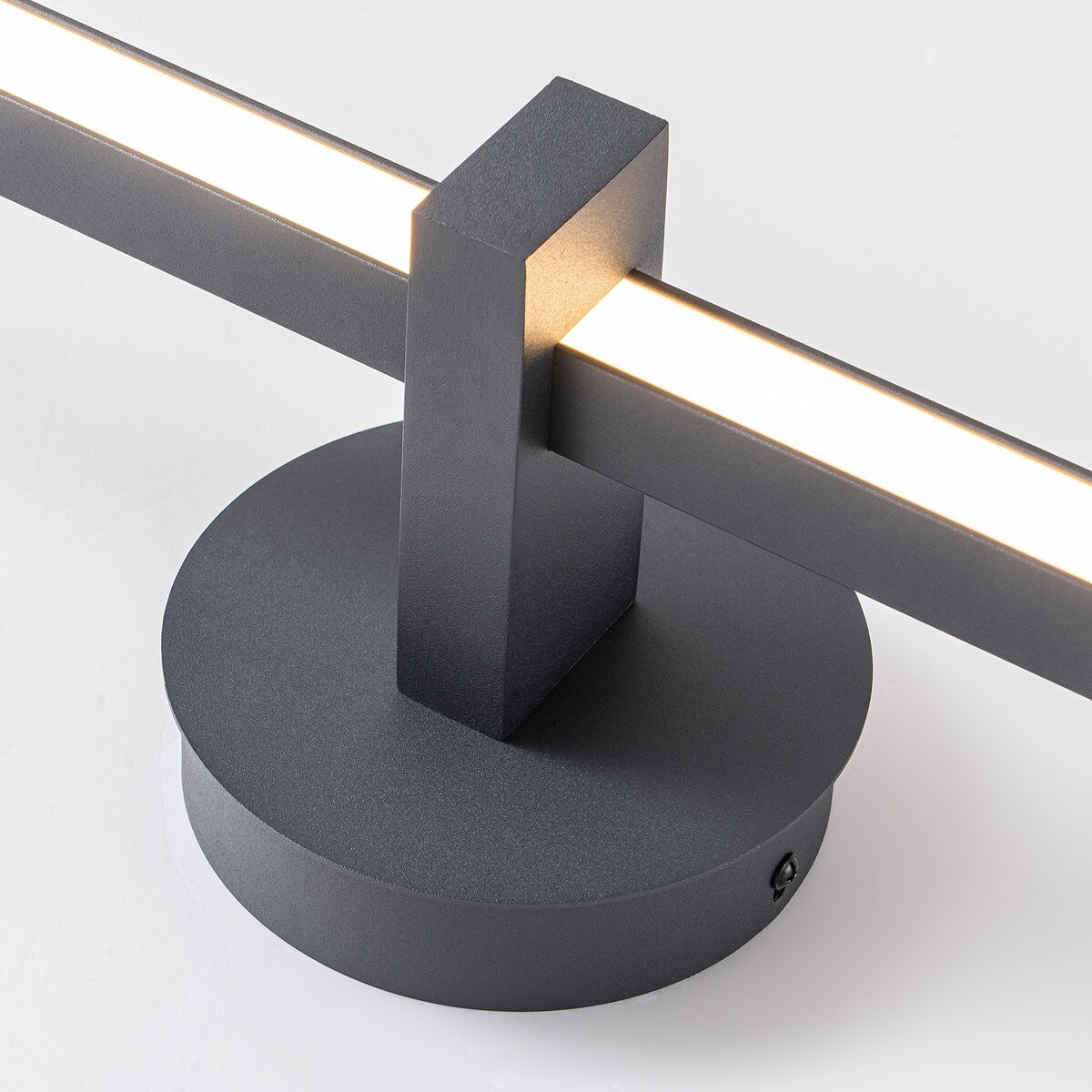 1-Light Matte Black Modern Dimmable Integrated LED Flush Mount Ceiling Light