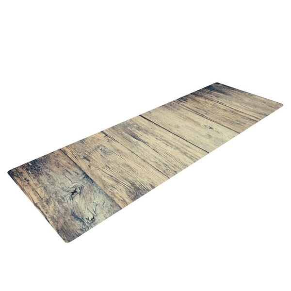 Beth Engel "Wood Photography II" Yoga Mat - Brown