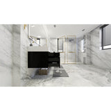 Bethany 84-inch Wall-mounted Vanity with Reinforced Acrylic Sinks