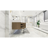 Bethany 84-inch Wall-mounted Vanity with Reinforced Acrylic Sinks