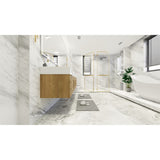 Bethany 84-inch Wall-mounted Vanity with Reinforced Acrylic Sinks