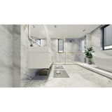 Bethany 84-inch Wall-mounted Vanity with Reinforced Acrylic Sinks