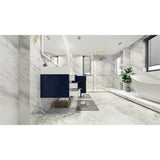 Bethany 84-inch Wall-mounted Vanity with Reinforced Acrylic Sinks