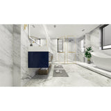Bethany 84-inch Wall-mounted Vanity with Reinforced Acrylic Sinks