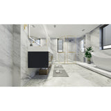 Bethany 84-inch Wall-mounted Vanity with Reinforced Acrylic Sinks