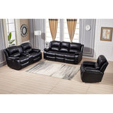 Betsy Furniture 3 Piece Bonded Leather Power Reclining Living Room Set, Sofa, Loveseat and Chair