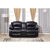 Betsy Furniture 3 Piece Bonded Leather Power Reclining Living Room Set, Sofa, Loveseat and Chair