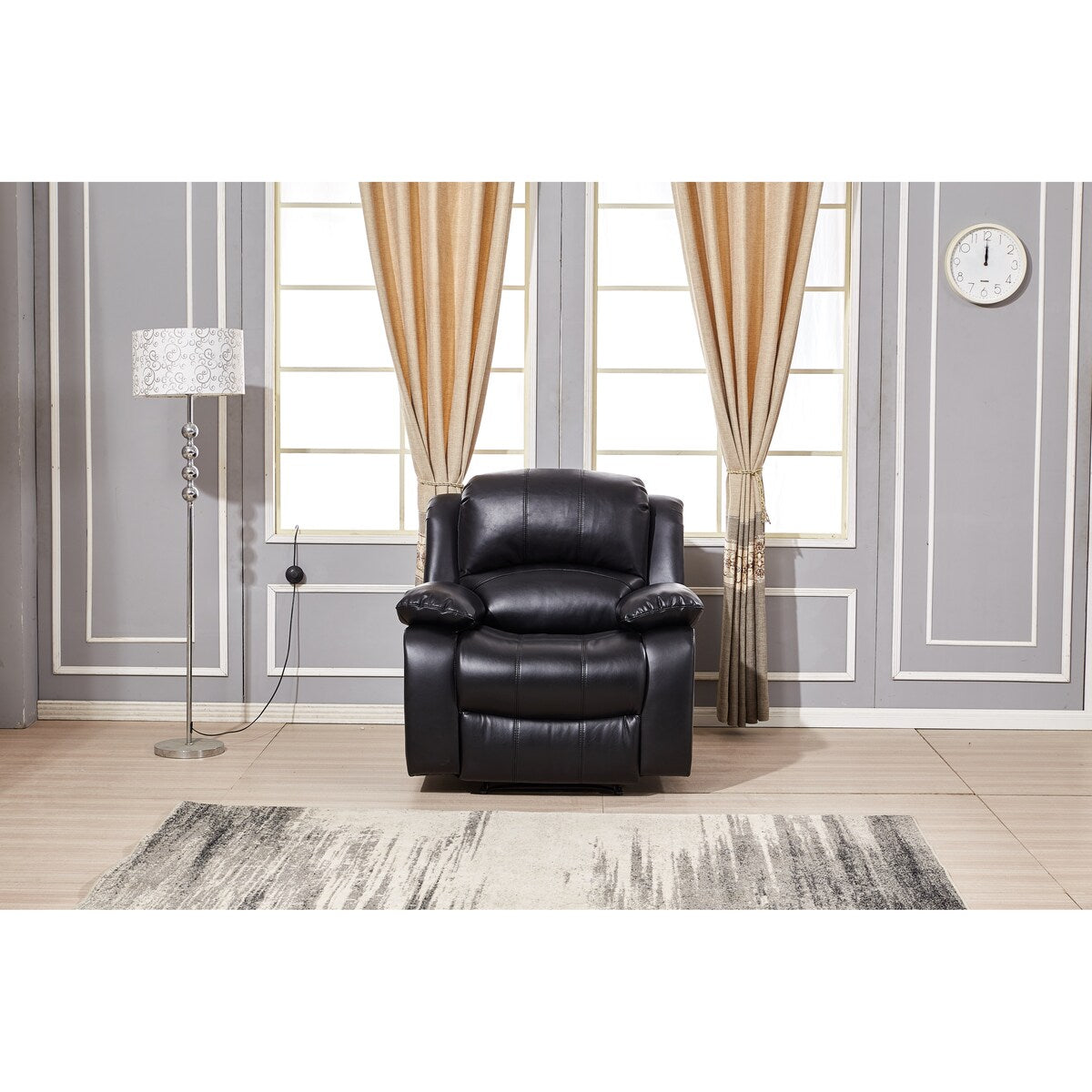 Betsy Furniture 3 Piece Bonded Leather Power Reclining Living Room Set, Sofa, Loveseat and Chair