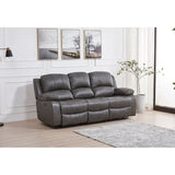 Betsy Furniture 3 Piece Bonded Leather Power Reclining Living Room Set, Sofa, Loveseat and Chair