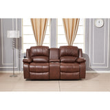 Betsy Furniture 3 Piece Bonded Leather Power Reclining Living Room Set, Sofa, Loveseat and Chair
