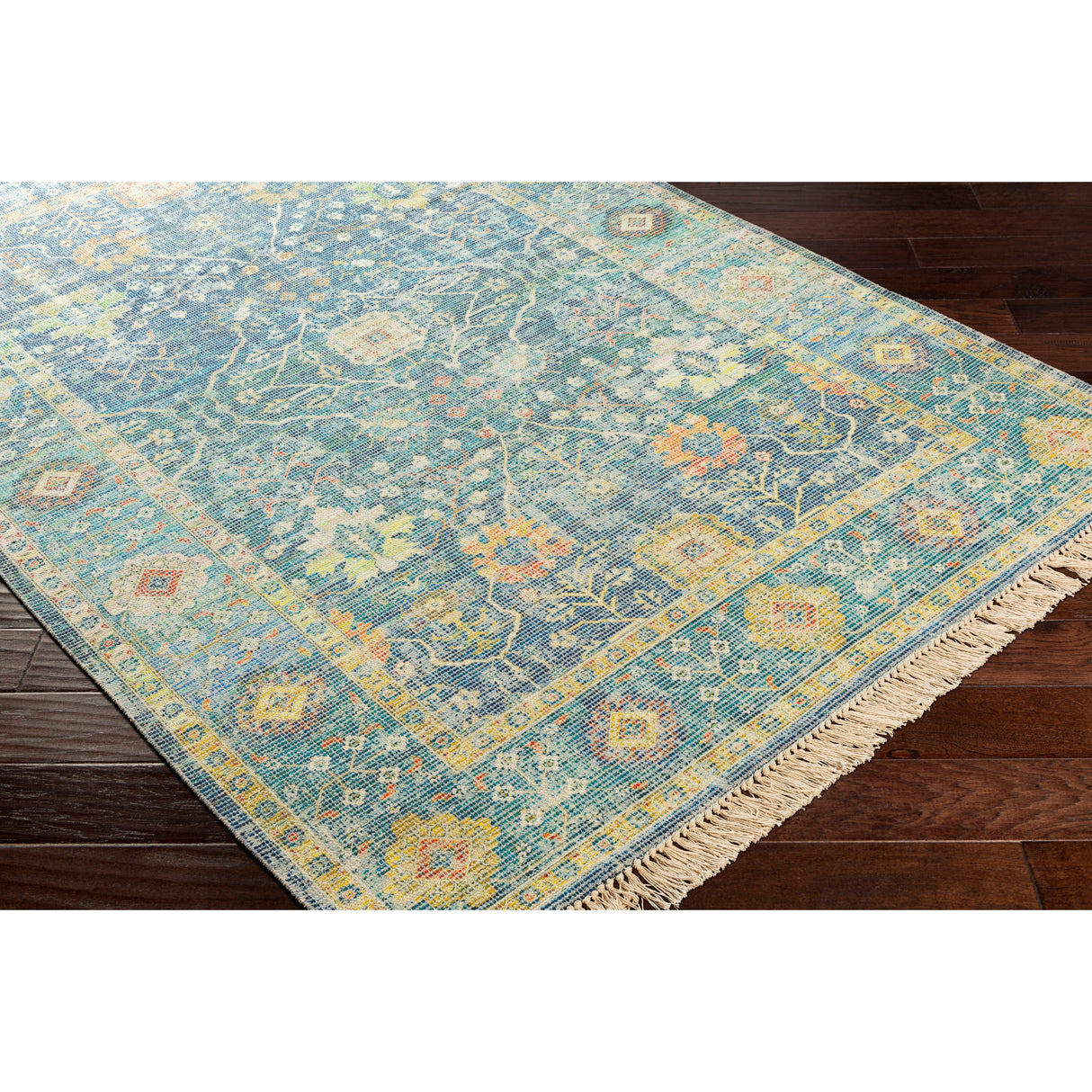 Livabliss Betsy Handmade Persian Floral Cotton Area Rug