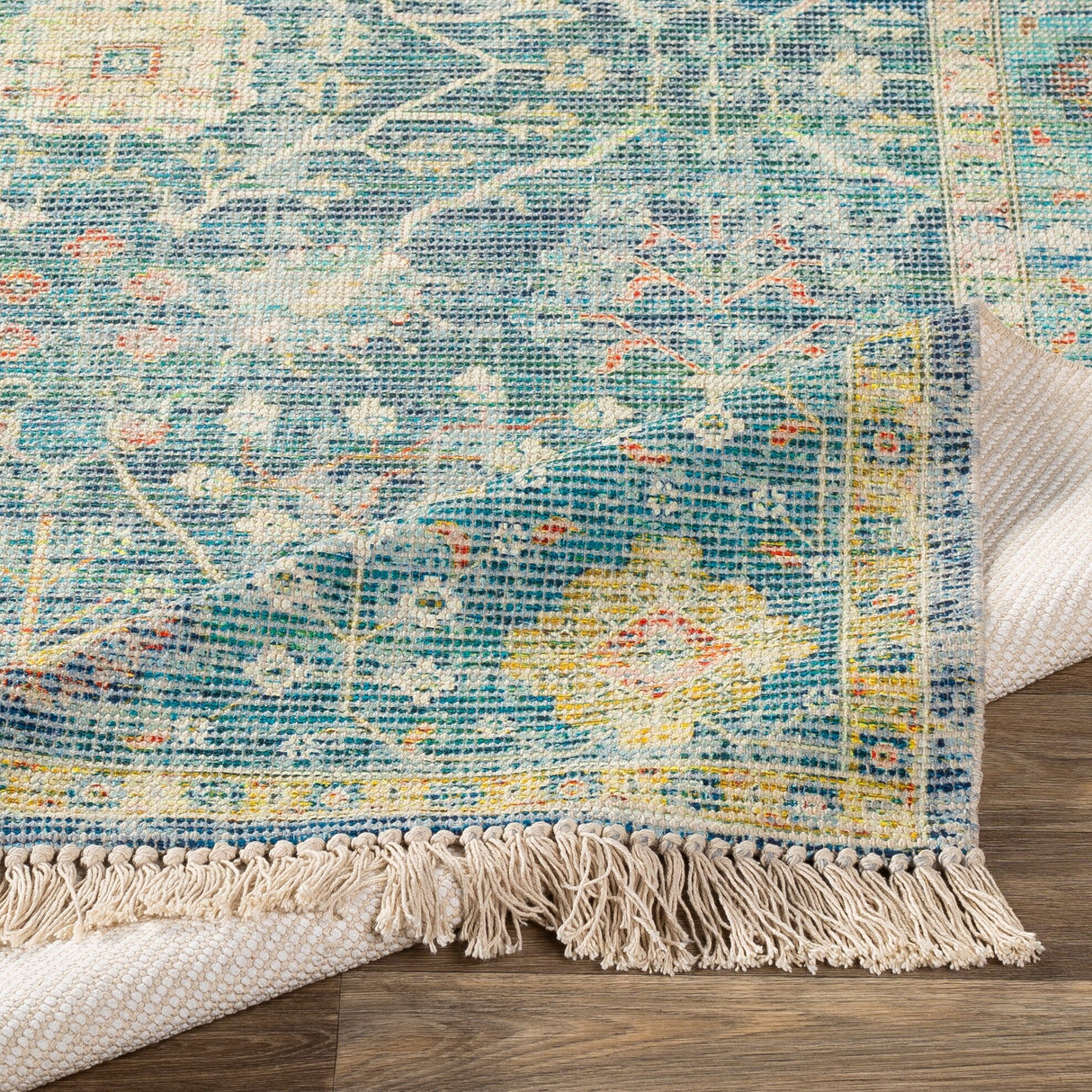 Livabliss Betsy Handmade Persian Floral Cotton Area Rug