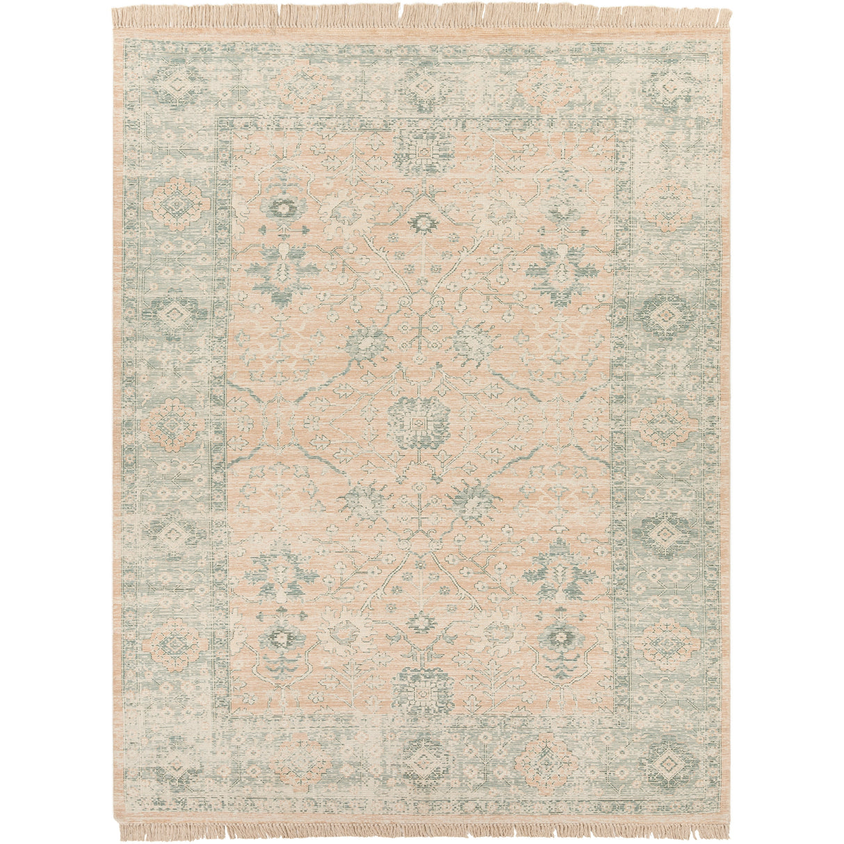 Livabliss Betsy Handmade Persian Floral Cotton Area Rug