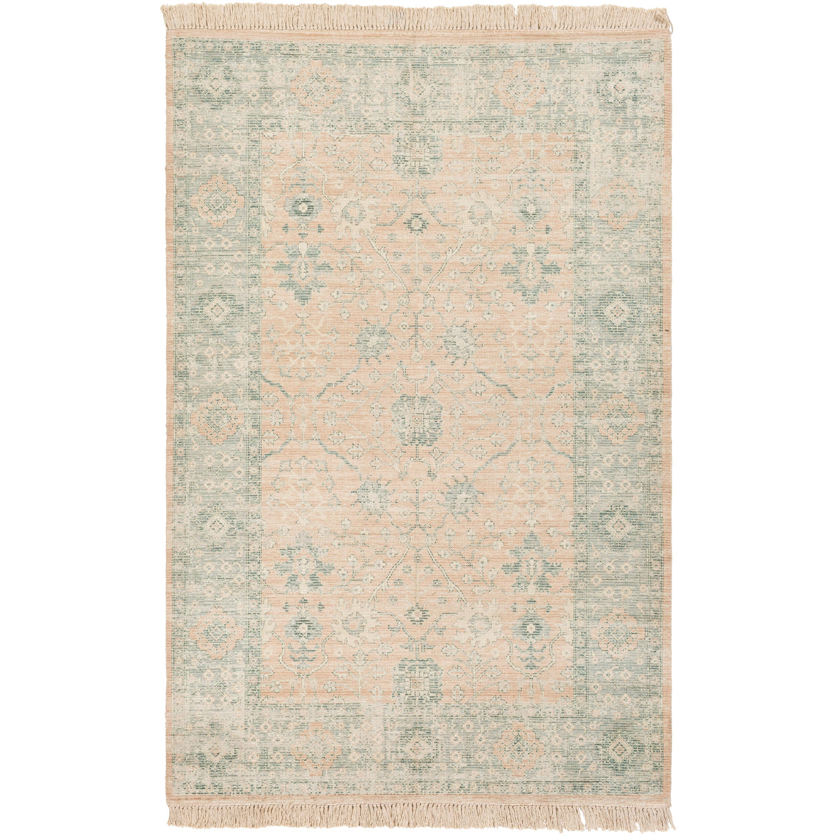 Livabliss Betsy Handmade Persian Floral Cotton Area Rug
