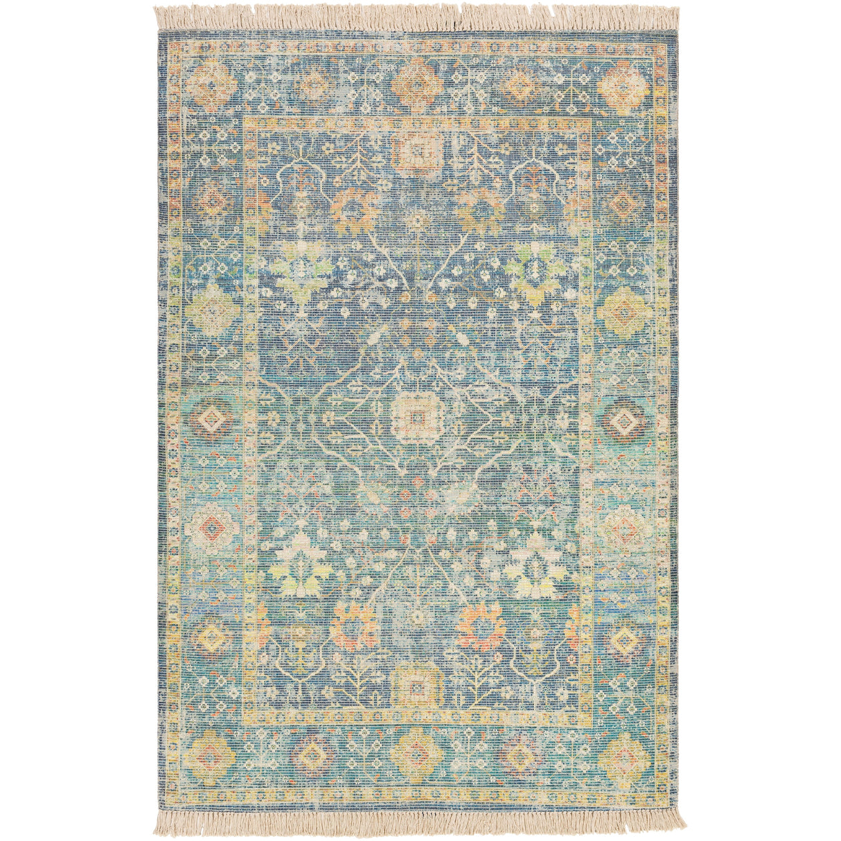 Livabliss Betsy Handmade Persian Floral Cotton Area Rug