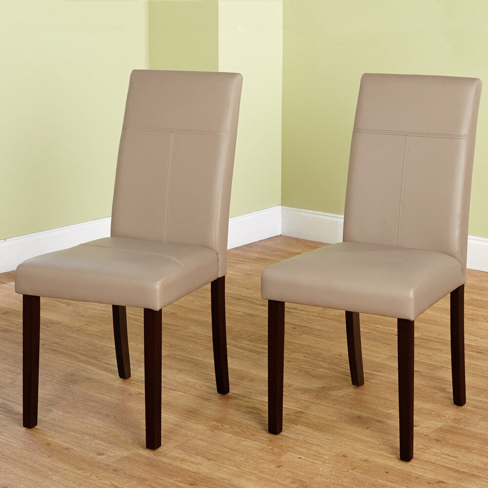 Simple Living Bettega Tan Parsons Dining Chairs (Set of 2)
