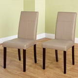 Simple Living Bettega Tan Parsons Dining Chairs (Set of 2)