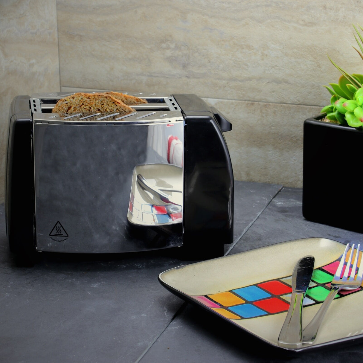 Better Chef Two Slice Toaster-Stainless Steel
