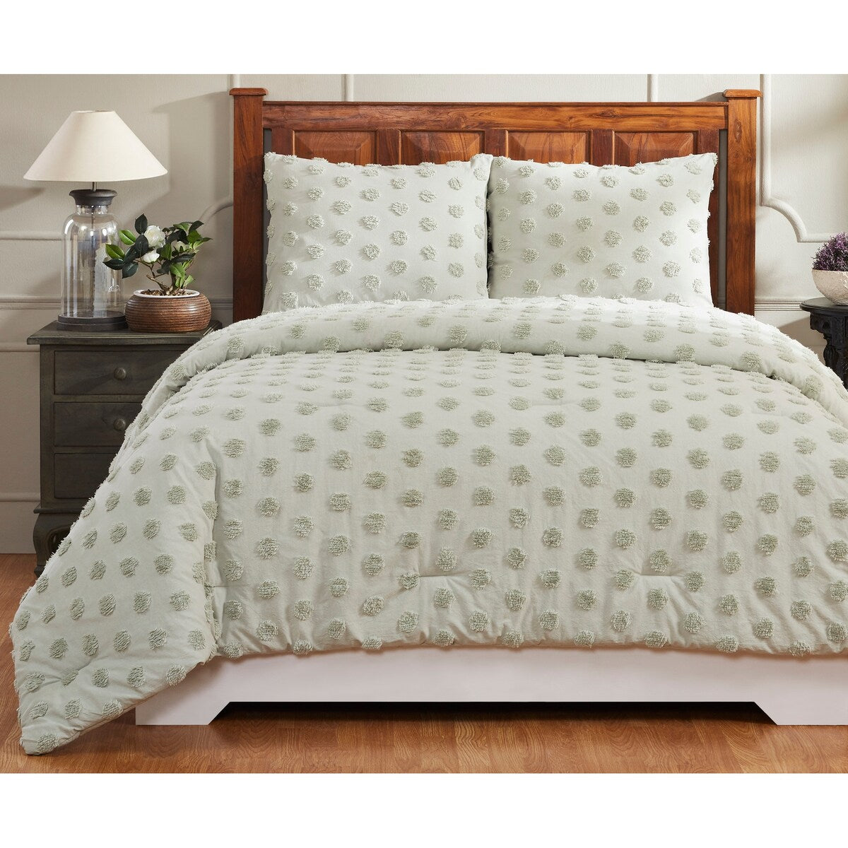 Better Trends Athenia Comforter Set - 100% Cotton Soft & Plush Chenille, Tufted Elegant Design, Machine Washable & Tumble Dry