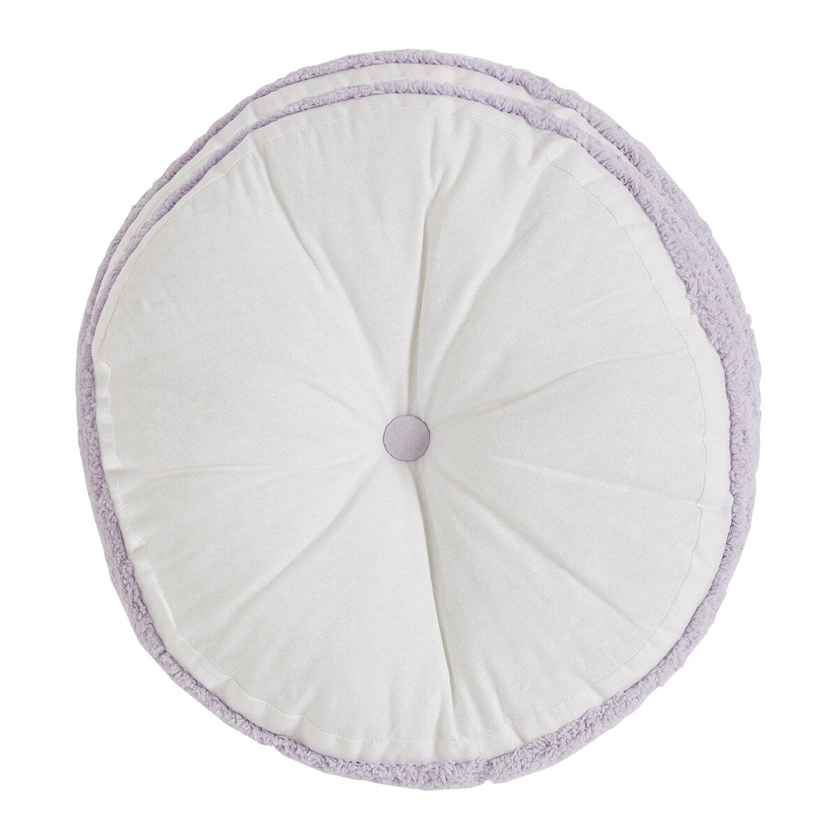 Better Trends Bloomfield Round Pillow 100% Cotton Tufted Chenille in Floral Design