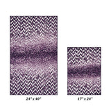 Better Trends Casablanca Collection 100% Micro Polyester Soft Plush & Absorbent Water Machine Washable 2 Piece Bath Rug Set