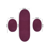 Better Trends Country Braid 100% Polypropylene 3 Pc Set Stain Resistant, Double Sided Reversible Indoor Area Utility Rug