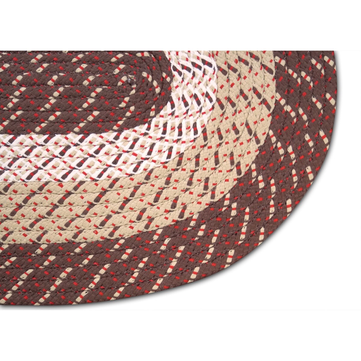Better Trends Country Braid 100% Polypropylene 3 Pc Set Stain Resistant, Double Sided Reversible Indoor Area Utility Rug
