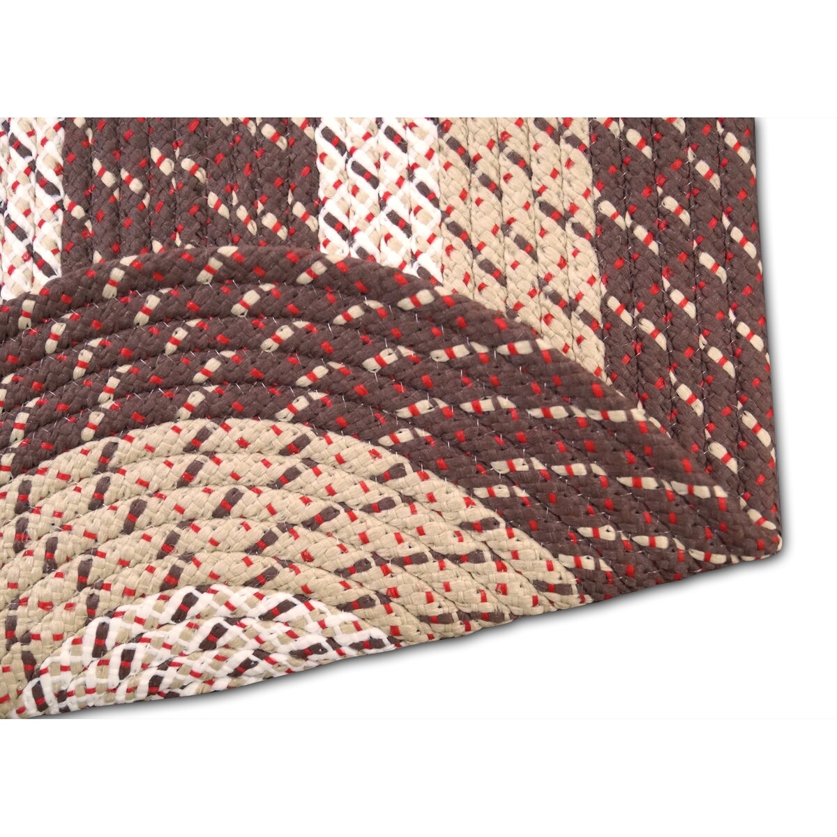 Better Trends Country Braid 100% Polypropylene 3 Pc Set Stain Resistant, Double Sided Reversible Indoor Area Utility Rug
