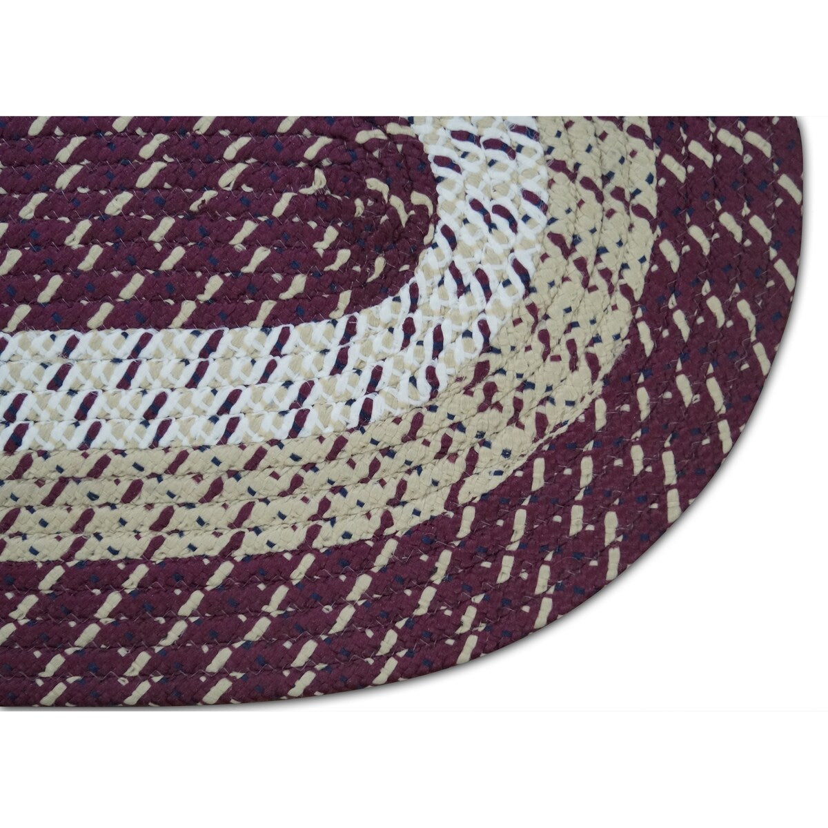Better Trends Country Braid 100% Polypropylene 3 Pc Set Stain Resistant, Double Sided Reversible Indoor Area Utility Rug