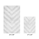 Better Trends Bathroom Rug Set 100% Cotton Tufted Water Absorbent Bath Rug for Shower, Sink Mats Machine Wash Hugo Collection