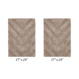 Better Trends Bathroom Rug Set 100% Cotton Tufted Water Absorbent Bath Rug for Shower, Sink Mats Machine Wash Hugo Collection
