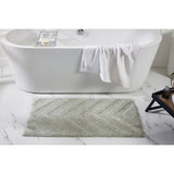 Better Trends Bathroom Rug Set 100% Cotton Tufted Water Absorbent Bath Rug for Shower, Sink Mats Machine Wash Hugo Collection