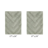 Better Trends Bathroom Rug Set 100% Cotton Tufted Water Absorbent Bath Rug for Shower, Sink Mats Machine Wash Hugo Collection