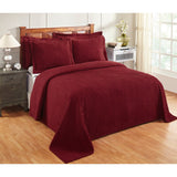 Better Trends Chenille Bedspread Set w/Sham 100% Cotton Soft Lightweight All-Season Fluffy & Cozy Bedding Set Jullian Collection