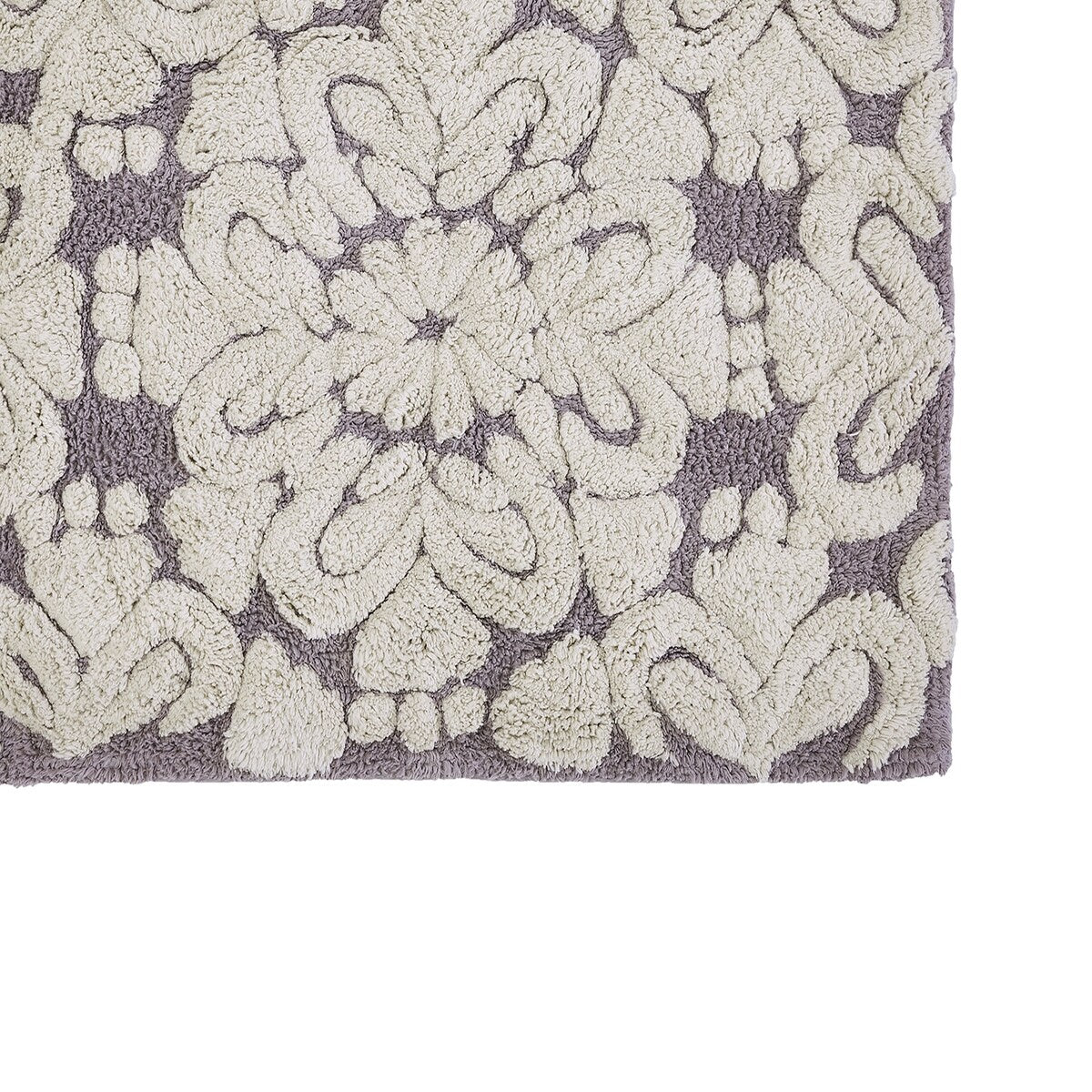 Better Trends Medallion Collection 100% Cotton 2-Pc Set Bathroom Rugs-Soft & Super Absorbent, Non-Skid Latex, Machine Washable