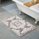 Better Trends Medallion Collection 100% Cotton 2-Pc Set Bathroom Rugs-Soft & Super Absorbent, Non-Skid Latex, Machine Washable