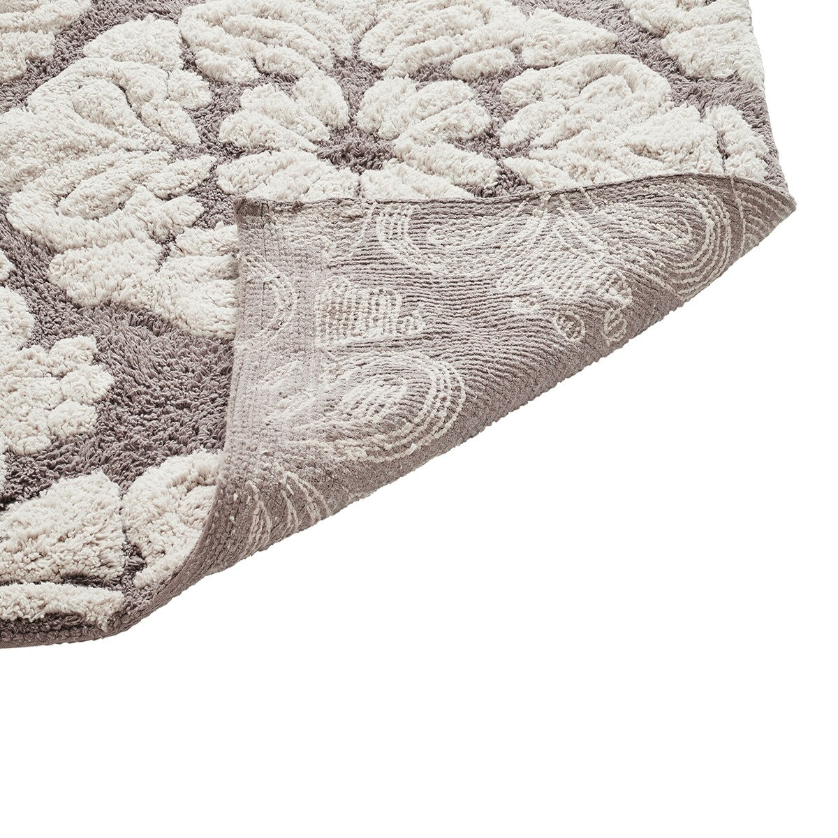 Better Trends Medallion Collection 100% Cotton 2-Pc Set Bathroom Rugs-Soft & Super Absorbent, Non-Skid Latex, Machine Washable
