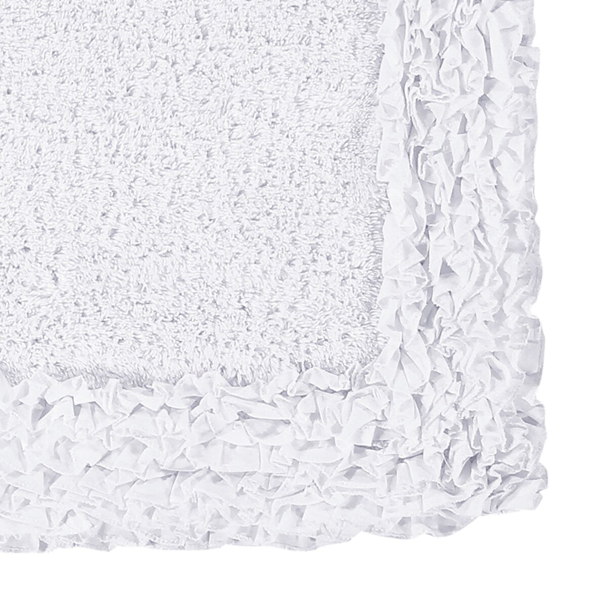 Better Trends Shaggy Border Collection Bathroom Rug -100% Cotton Tufted, Non-Skid Spray Latex Backing, Machine Washable Bath Mat